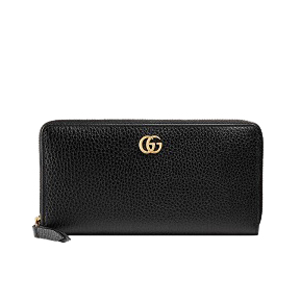 GUCCI-456117 1000 구찌 더블 G 블랙 지퍼 어라운드 장지갑