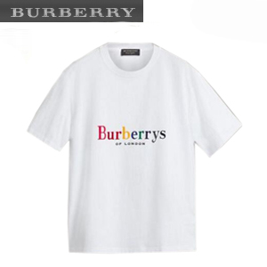 BURBERRY-45476981 버버리 블루 Burberry 프린트 티셔츠(남여공용)