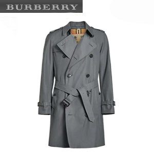 [스페셜오더]BURBERRY-40734831 버버리 블랙 켄징턴 헤리티지 트렌치코트