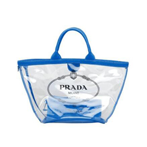 [스페셜오더]PRADA-1BG166 프라다 플렉시글라스 실크스크린 로고 화이트 핸드백