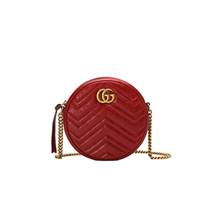 [스페셜오더]GUCCI-550154 4186 구찌 GG 마몽 블루 미니 라운드 숄더백