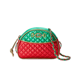 [스페셜오더]GUCCI-534951 6495 구찌 블루 레드 라미네이트 가죽 미니 백