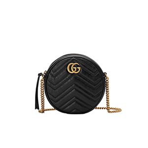 [스페셜오더]GUCCI-550154 4186 구찌 GG 마몽 블루 미니 라운드 숄더백