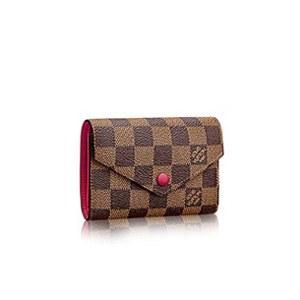 LOUIS VUITTON-N40638 루이비통 피치 핑크 다미에 빅토린 월릿