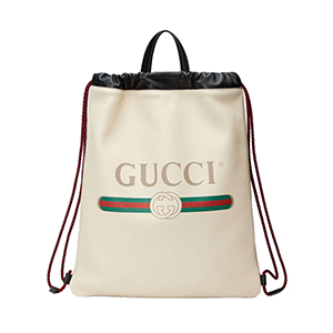 [스페셜오더]GUCCI-494053 8459 구찌 코코 카피탄 프린트 블랙가죽 드로우스트링 백팩