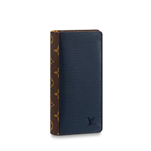 [스페셜오더]LOUIS VUITTON-M67765 루이비통 느와르 퀴르 토뤼옹 가죽 LV 써클 시그니처 브라짜 월릿