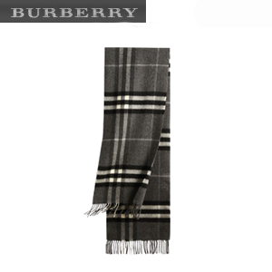 BURBERRY-39942091 버버리 클래식 마린 블루 체크 캐시미어 스카프 남녀공용