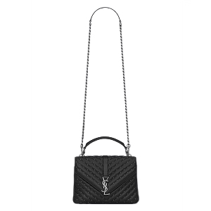 [스페셜오더]SAINT LAURENT-428056 생 로랑 레드 레더 믹스 골드 미디엄 모노그램 컬리지백