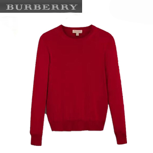 [스페셜오더]BURBERRY-40678011 버버리 체크 디테일 블랙 메리노 울 스웨터