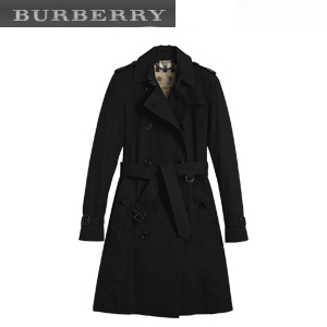 [스페셜오더]BURBERRY-39004561버버리 켄징턴 블랙 롱 헤리티지 트렌치코트 여성용