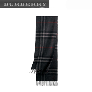 BURBERRY-39937341 버버리 클래식 네이비 체크 캐시미어 스카프 남녀공용