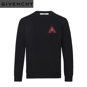 GIVENCHY-7309653 지방시 리얼 아이 자수 블랙 스웨터 남성용