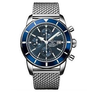 [스페셜오더]BREITLING-브라이틀링 슈퍼오션 II 스페셜 마리나 블루 스틸 남자시계44mm