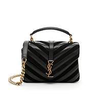 [스페셜오더]SAINT LAURENT-428056 생 로랑 다크 레드 다이아몬드 스티칭 미디엄 모노그램 컬리지백