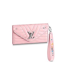 [스페셜오더]LOUIS VUITTON-M63820 루이비통 로즈 프리지아 물결 패턴 뉴 웨이브 롱 월릿