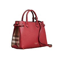 [스페셜오더]BURBERRY-404598 버버리 미디엄 가죽 하우스 체크 배너 블랙