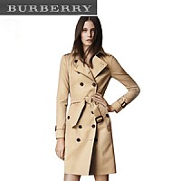 [스페셜오더]BURBERRY-40210571 버버리 샌드링엄  롱 헤리티지 스톤 트렌치코트 여성용