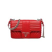 [스페셜오더]PRADA-1BD108 프라다 블랙 다이어그램 미디엄 숄더백