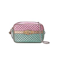 [스페셜오더]GUCCI-541061 3862 구찌 그린 레드 라미네이트 가죽 스몰 숄더백