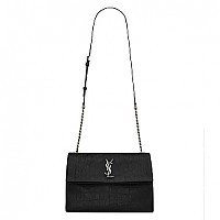 [스페셜오더]SAINT LAURENT-438176C 생로랑 다크 그레이 크로커다일 무늬 체인 스트랩 클래식 폴드-오버 백