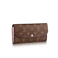 [스페셜오더]LOUIS VUITTON-M64202 루이비통 모노그램 핑크 플라워 프레스 버튼 에밀리 월릿