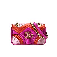 [스페셜오더]Gucci-‎446744 구찌 페일 그린 GG 마몽 미니 숄더백 22cm