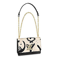 [스페셜오더]LOUIS VUITTON-M52503 루이비통 블랙 에삐 레더 LV 참 장식 트위스트 MM