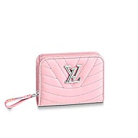 [스페셜오더]LOUIS VUITTON-M63790 루이비통 레드 송아지 가죽 뉴 웨이브 지퍼 컴팩트 월릿