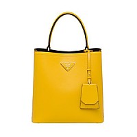 [스페셜오더]PRADA-1BA212 프라다 화이트 사피아노 가죽 두블레 토트백