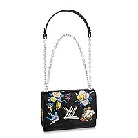 [스페셜오더]LOUIS VUITTON-M52503 루이비통 블랙 에삐 레더 LV 참 장식 트위스트 MM