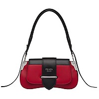 [스페셜오더]PRADA-1BD168 프라다 브라운 송아지 가죽 Sidonie 플랩 숄더백