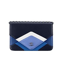 CHANEL-AP1450 샤넬 블랙 램스킨 골드볼 WOC 월릿 온 체인 19cm