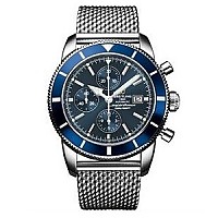 [스페셜오더]BREITLING-브라이틀링 슈퍼오션 헤리티지 II 블랙세라믹베젤 스틸브레이슬릿 워치46mm