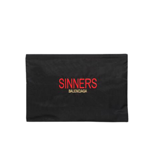 BALENCIAGA-459745 발렌시아가 코튼 Sinners 자수 파우치 익스플로러