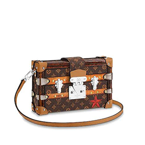 [스페셜오더]LOUIS VUITTON-M52737 루이비통 모노그램 트롱프뢰유 디테일 쁘띠뜨 말 트렁크 미니 핸드백