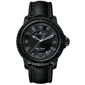 [스페셜오더]BLANCPAIN-블랑팡 피프티 패덤스 로즈골드 세라믹베젤 다이버 블랙다이얼 워치45mm