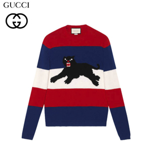 GUCCI-451711 4481 구찌 팬더 삼선무늬 스웨터셔츠 남녀공용